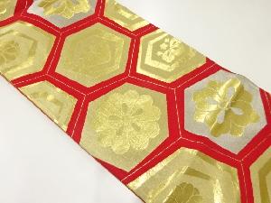 アンティーク 華紋亀甲模様織出し昼夜帯(材料)